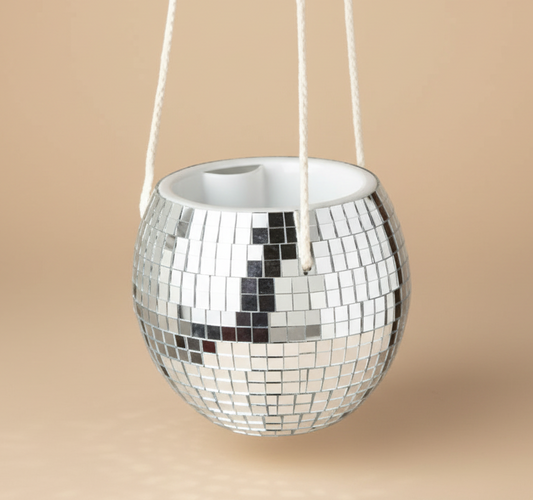 Disco Ball Hanging Planter