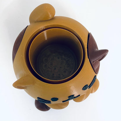 3D Printed Kitty Cat Planter Pot with Drip Tray