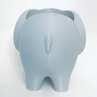 3D Printed Elephant Planter: Modern PLA Succulent Planter