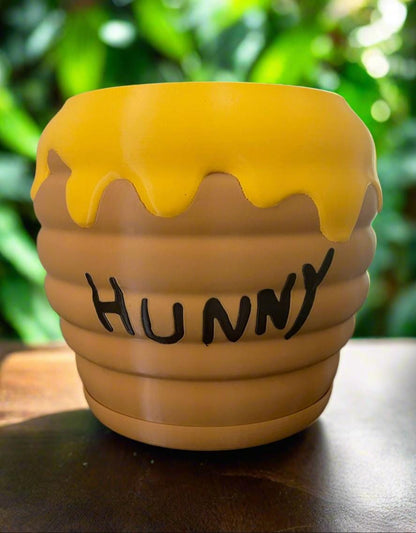 Winnie the Pooh Honey Pot PLA Planter with Drip Tray