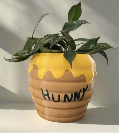 Winnie the Pooh Honey Pot PLA Planter with Drip Tray