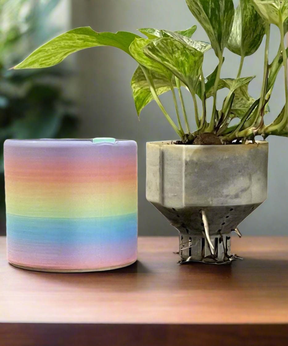 Self Watering Planter: PLA Eco-Friendly Plant Pot with Water Level Indicator