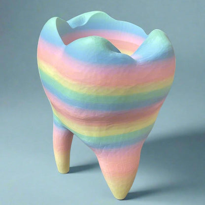 3D Printed Tooth Planter: Customizable PLA Planter