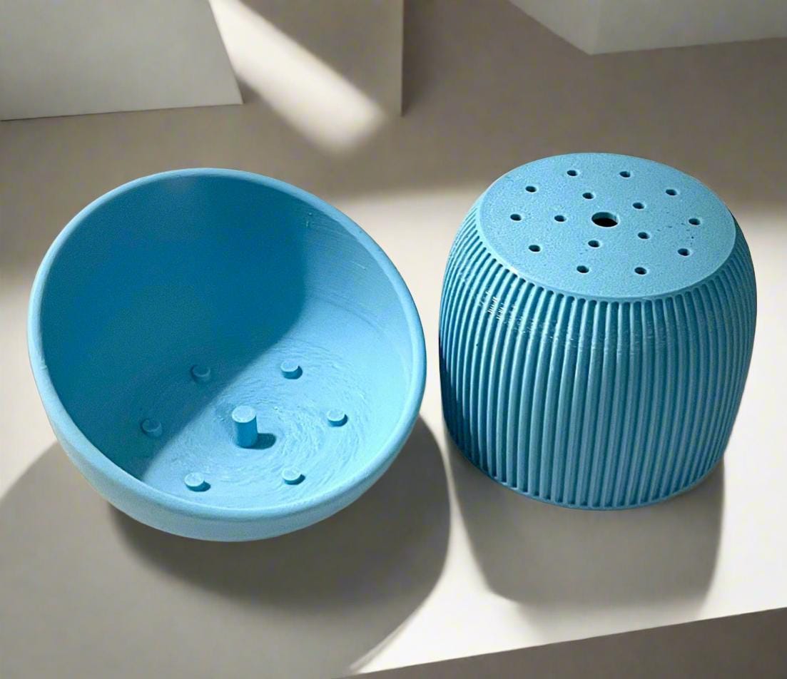 Strata Line Planter: Modern Geometric Design with Drip Tray