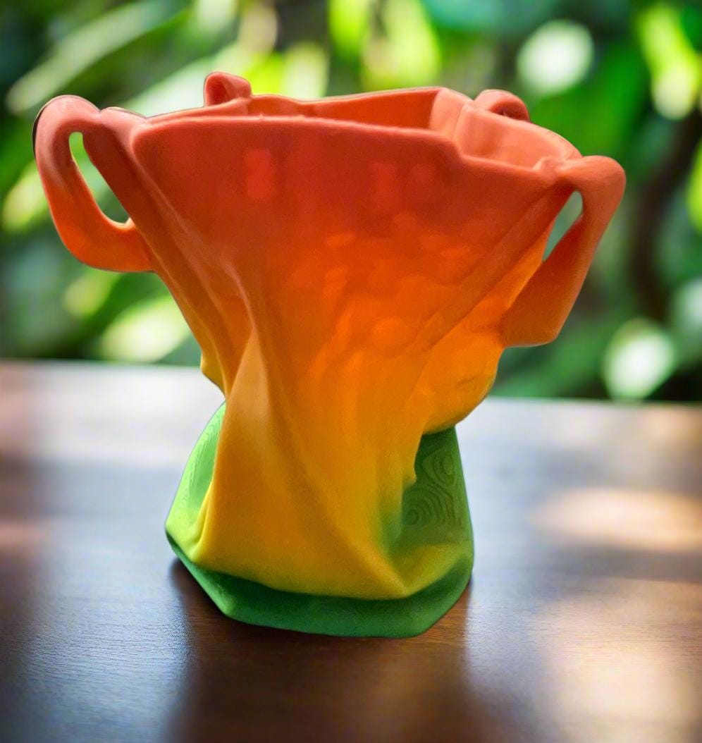 Tote Bag Planter Pot: 3D Printed PLA Indoor Planter