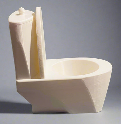 Toilet Bowl Planter: 3D Printed PLA Whimsical Plant Pot
