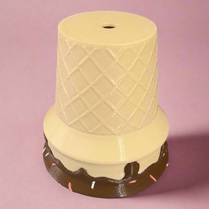 Ice Cream Cone Planter: 3D Printed Sprinkle Pot
