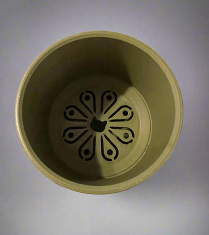 Etched Monstera Leaf Planter with Drip Tray - 3D Printed PLA