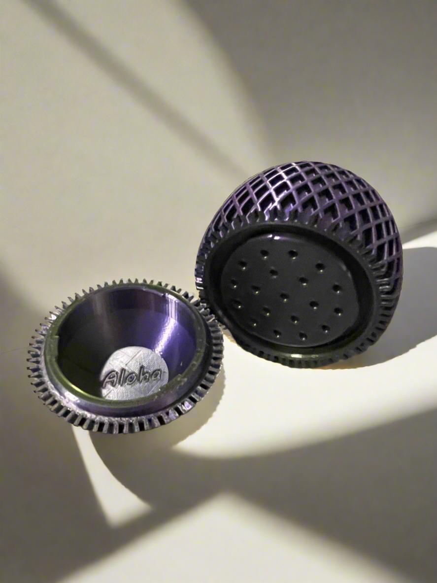 Geospin Planter: 3D Printed Diamond Etch PLA with Drip Tray