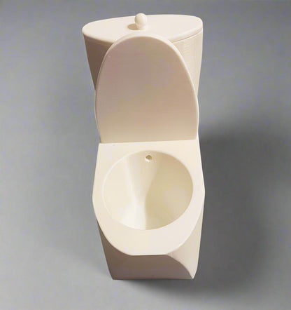 Toilet Bowl Planter: 3D Printed PLA Whimsical Plant Pot