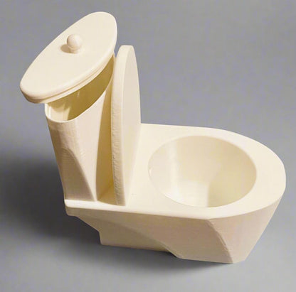 Toilet Bowl Planter: 3D Printed PLA Whimsical Plant Pot