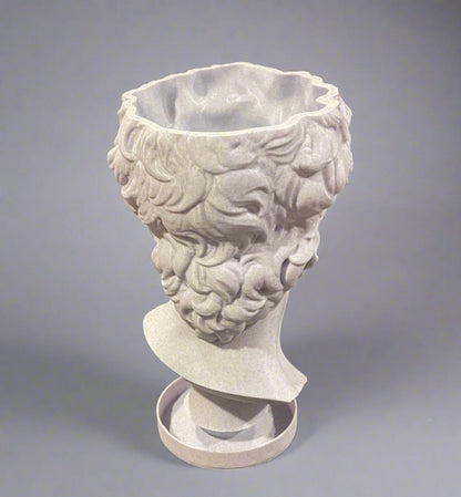 David Bust Planter: 3D Printed PLA with Drip Tray