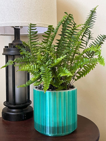 Clear Self-Watering Planter: 3D Printed Eco-Friendly Pot