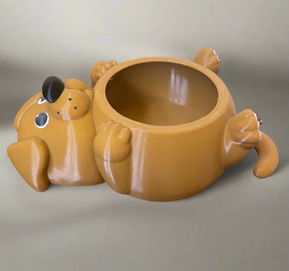 3D Printed Dog Planter Pot: Eco-Friendly PLA, Indoor Decor