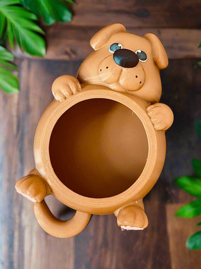 3D Printed Dog Planter Pot: Eco-Friendly PLA, Indoor Decor