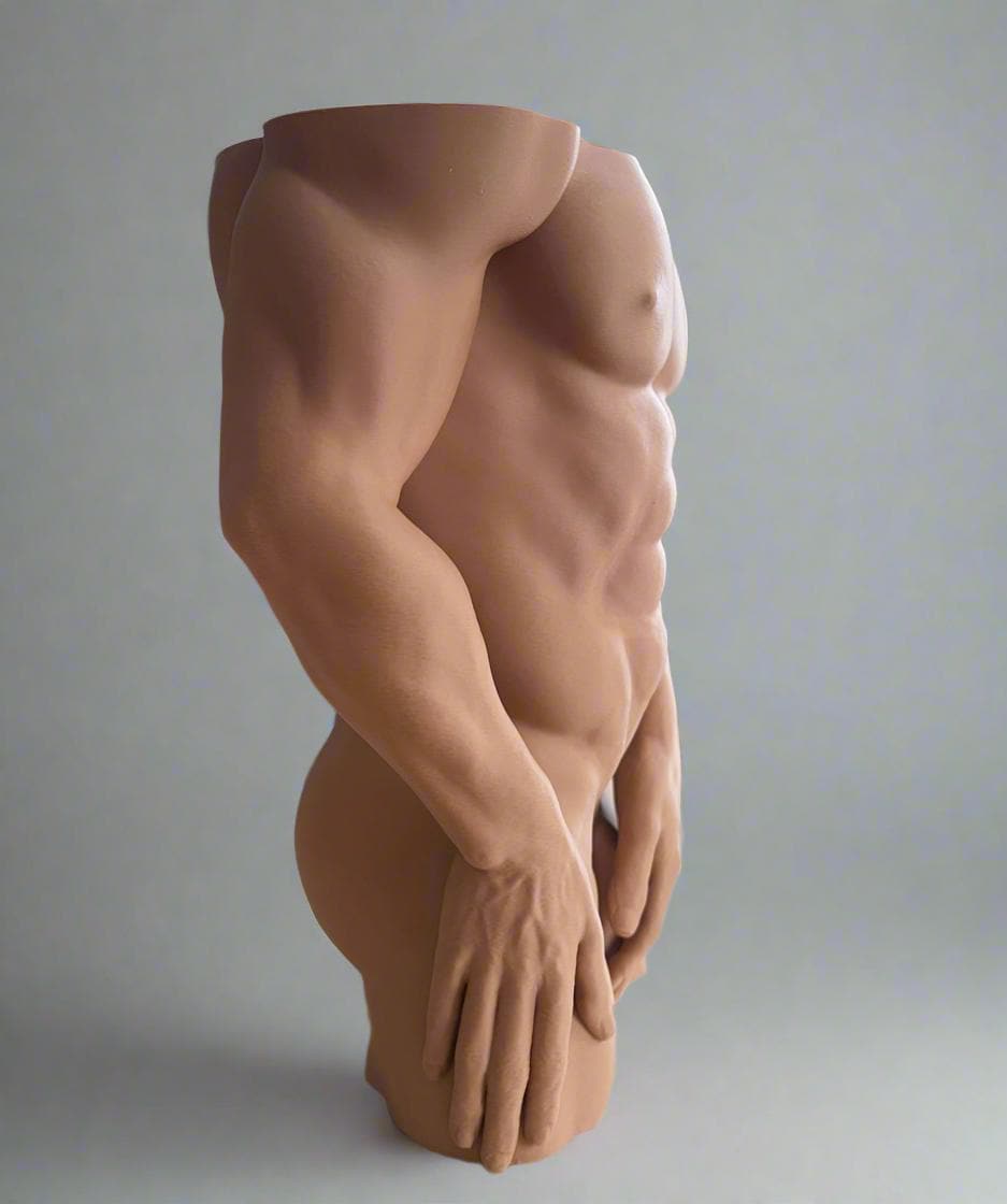 Adonis Torso Planter: 3D Printed Sculptural Home Decor