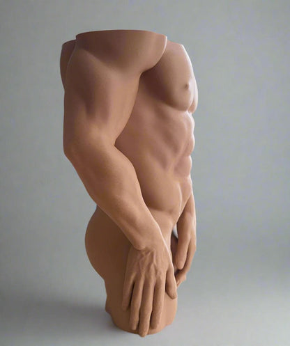 Adonis Torso Planter: 3D Printed Sculptural Home Decor