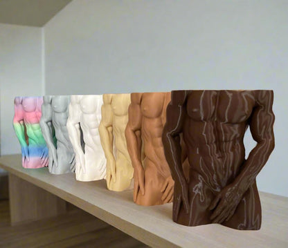 Adonis Torso Planter: 3D Printed Sculptural Home Decor