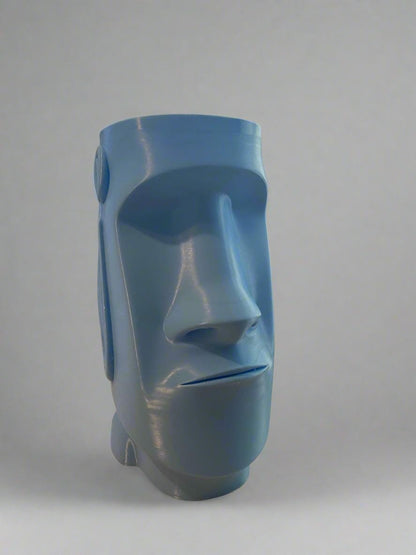 Easter Island Moai Planter: 3D Printed Stone Head Pot