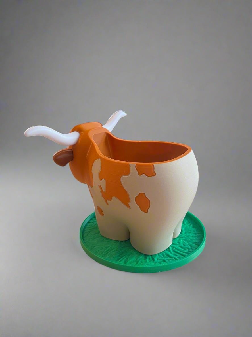 Longhorn Planter with Drip Tray