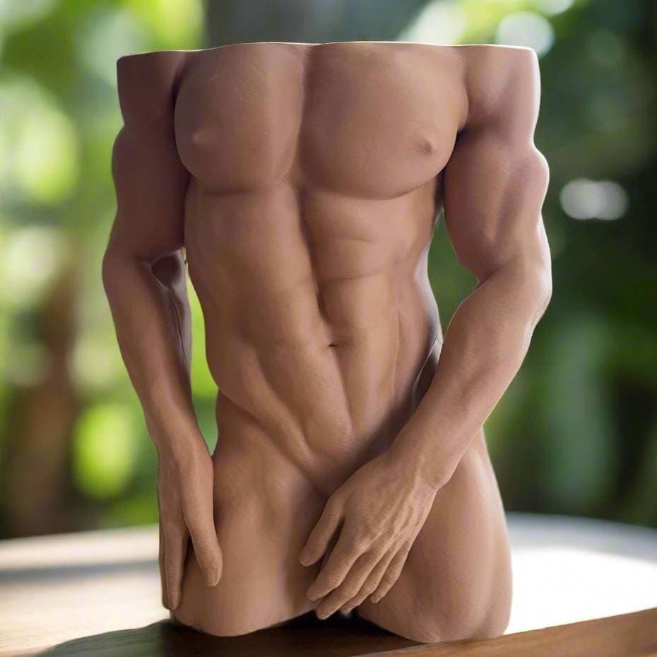 Adonis Torso Planter: 3D Printed Sculptural Home Decor