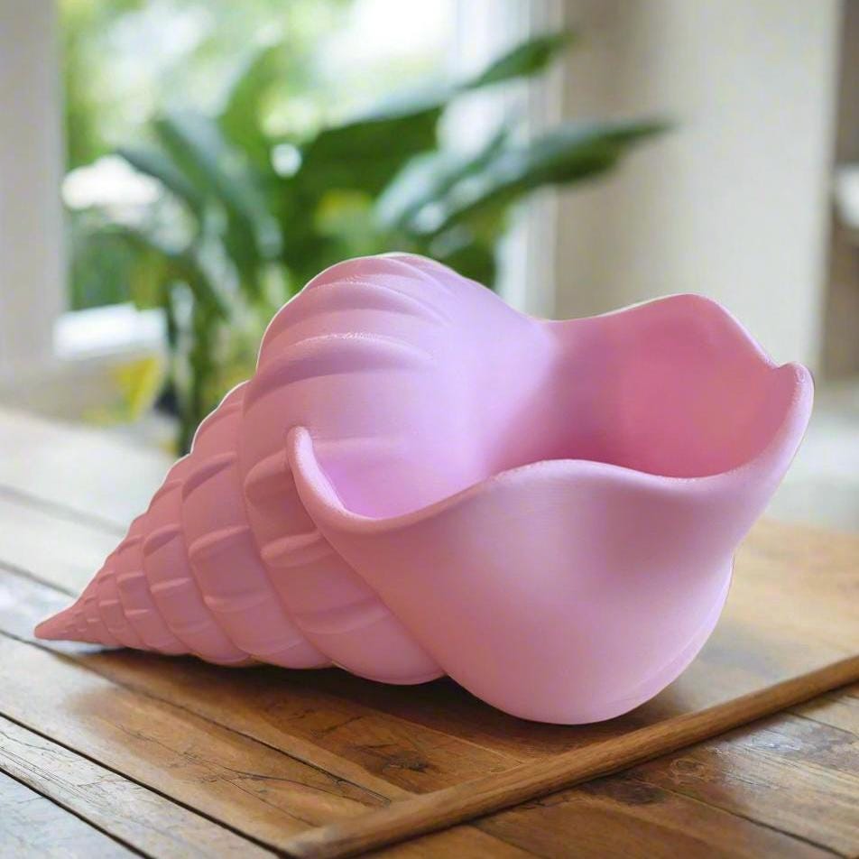 Conch Shell Planter Pot: Beach Coastal Home Decor