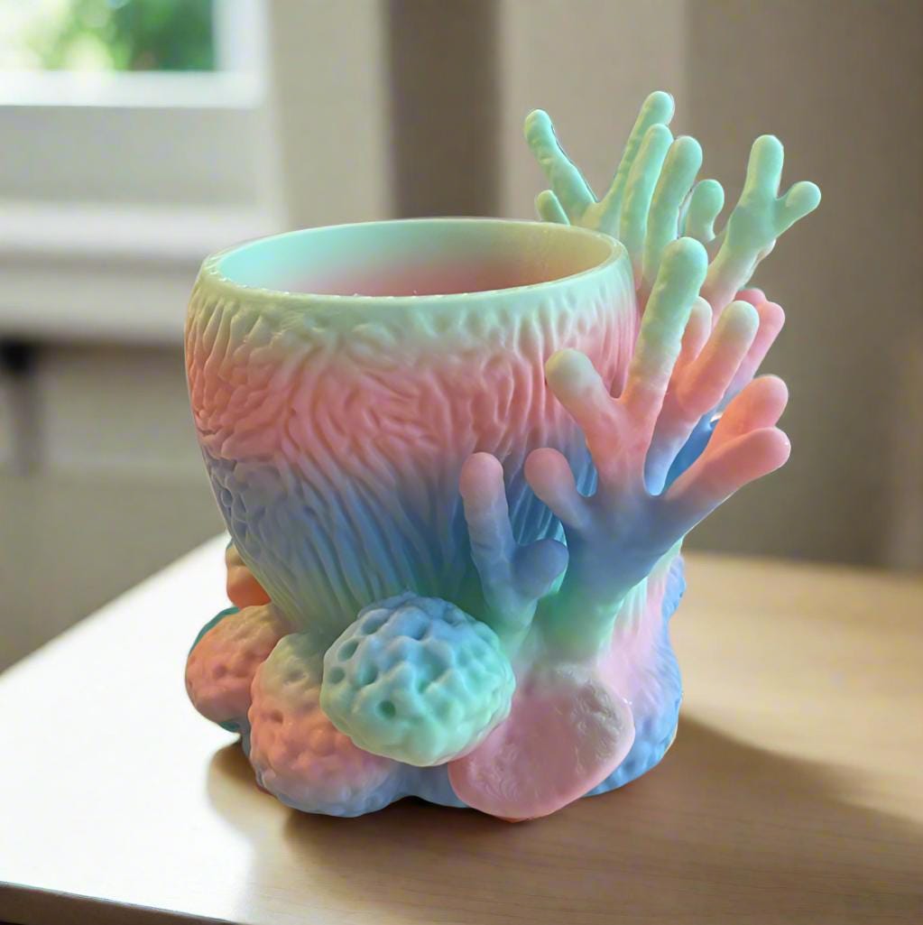 Under the Sea Planter: Ocean Beach Theme Planter 3d Printed