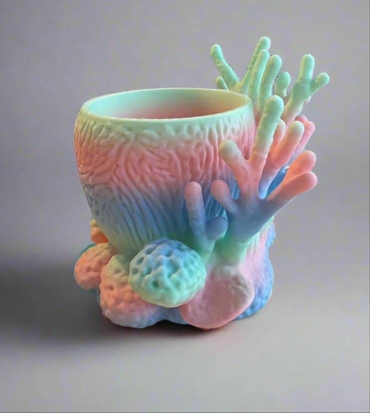 Under the Sea Planter: Ocean Beach Theme Planter 3d Printed