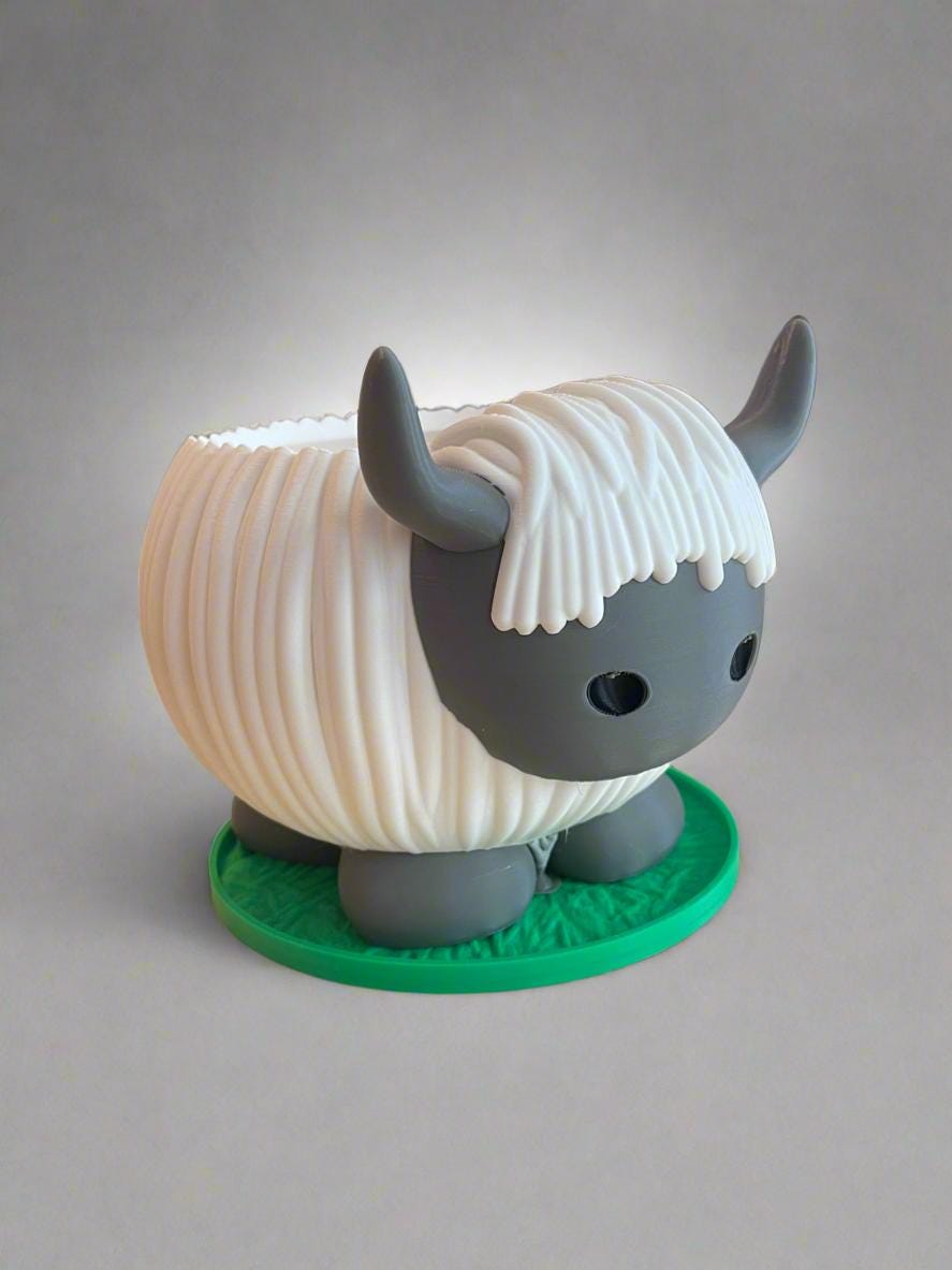 Sheep Planter with Drip Tray