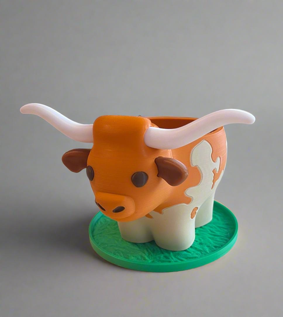 Longhorn Planter with Drip Tray