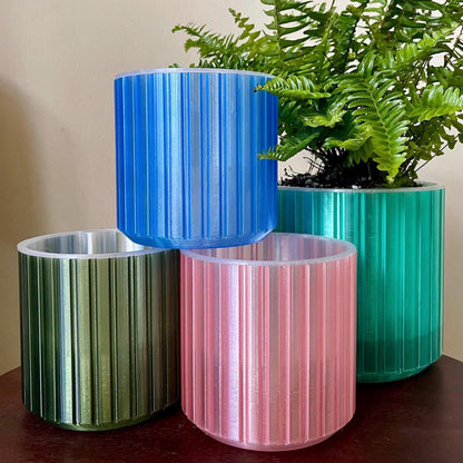 Clear Self-Watering Planter: 3D Printed Eco-Friendly Pot