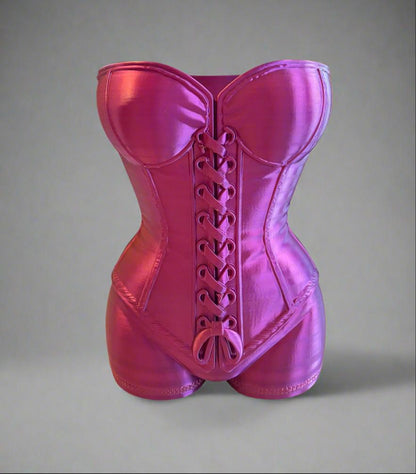 Curvaceous Corset Planter: 3D Printed Sculpture, Eco-Friendly PLA