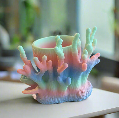 Under the Sea Planter: Ocean Beach Theme Planter 3d Printed