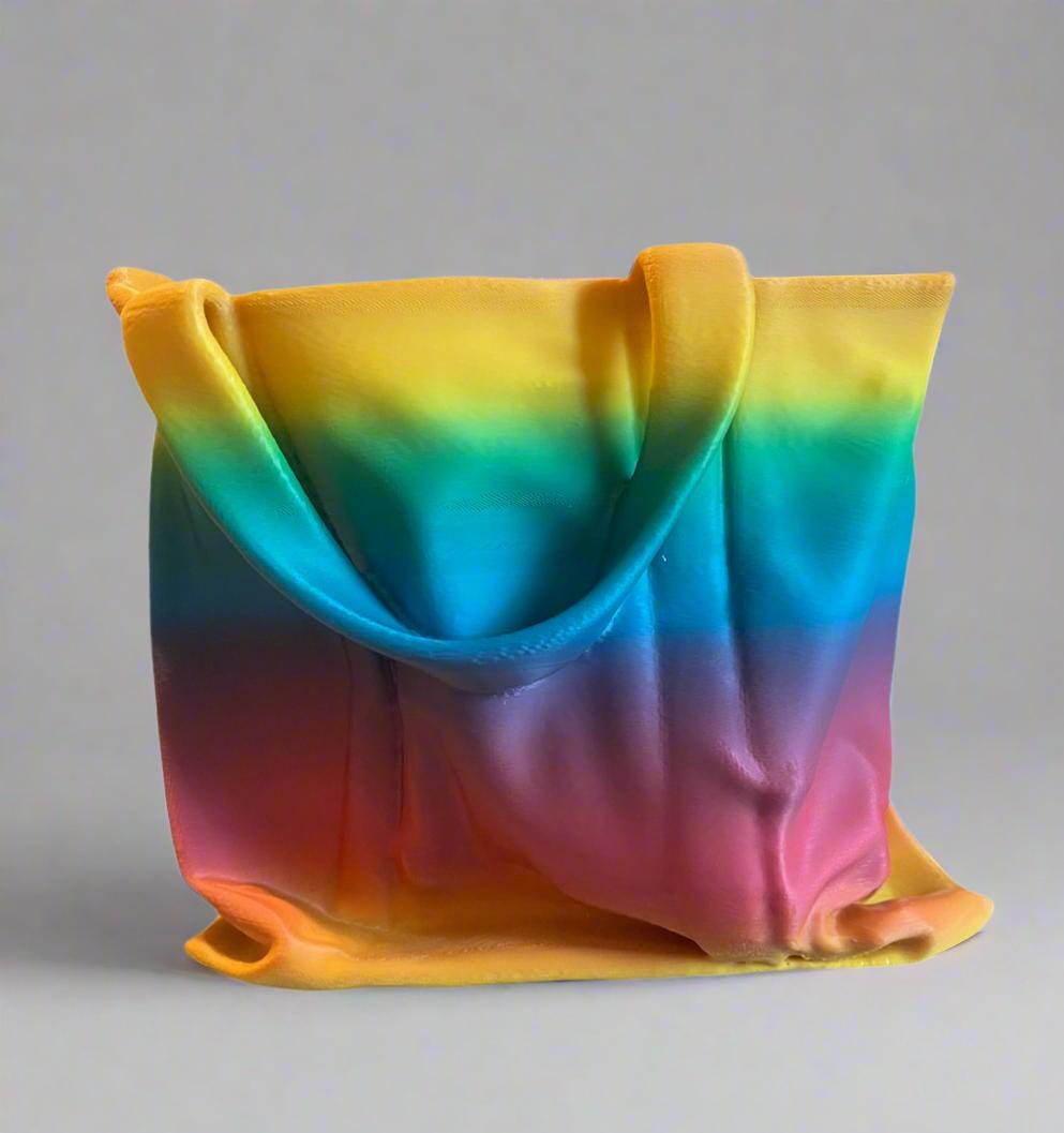 Tote Bag Planter Pot: 3D Printed PLA Indoor Planter