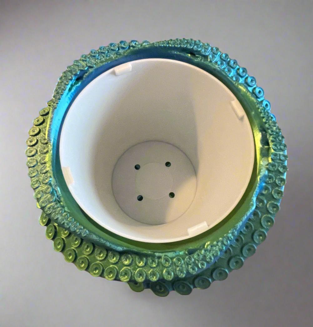 Tentacle Sculpture Planter | 3D Printed PLA Planter, Modern Art