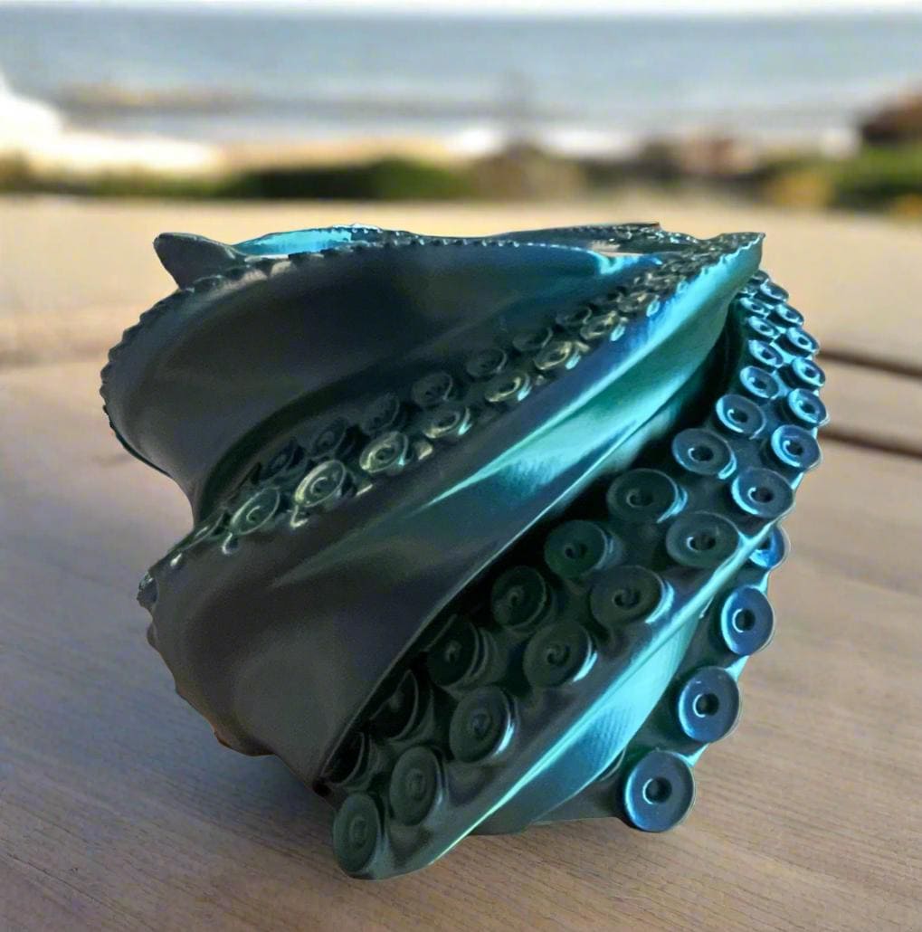 Tentacle Sculpture Planter | 3D Printed PLA Planter, Modern Art